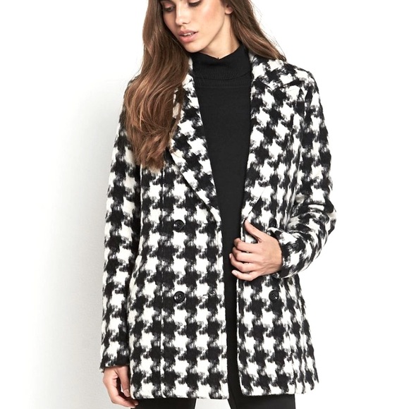 Vero Moda Blurred Houndstooth Jacket (Like New) - Picture 1 of 7